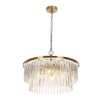 Miswinamp 6-Light 24" Glam Brass Drum Chandelier