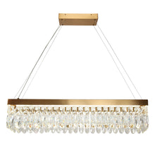 Musesonce 1-Light 36"Glam Brass Rectangle LED Kitchen Island Light