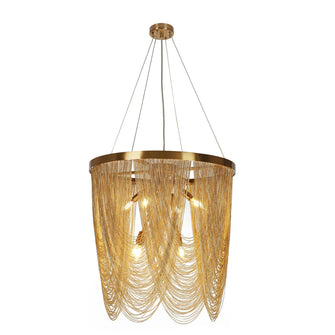 Tracienuri 7-Light 24" Glam Brass Chandelier