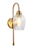 Mirabellisation 1-Light Modern Brass Armed Wall Sconce