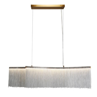 Siouxfalls 2-Light Modern Brass Linear LED Kitchen Island Light