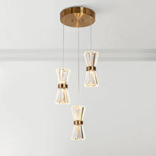 Katsumata 3-Light 12" Modern Brass Cluster LED Chandelier