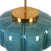 BULE Pumpkin glass lamp
