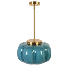 BULE Pumpkin glass lamp