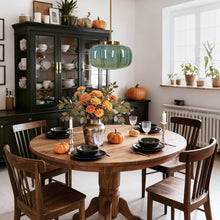 BULE Pumpkin glass lamp