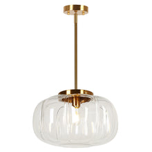 Transparent white pumpkin glass chandelier