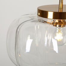 Transparent white pumpkin glass chandelier