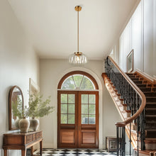 Transparent white pumpkin glass chandelier