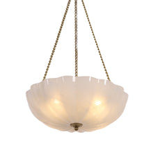 Pumpkin clear cloud glass pendant