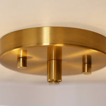 Pumpkin milk glass Semi-Flush Ceiling Lights