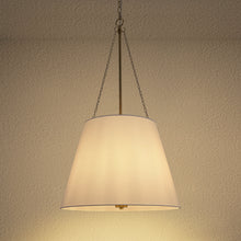 6-lights Gold Drum Shade Chandelier