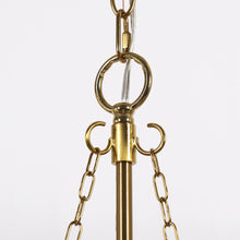6-lights Gold Drum Shade Chandelier