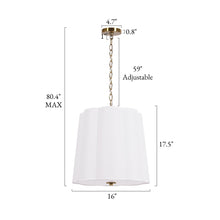 beige flower-patterned fabric chandelier