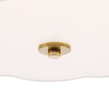 beige flower-patterned fabric chandelier