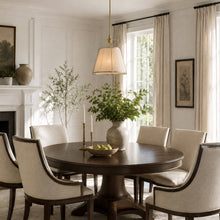 Wire-mesh beige cotton thread chandelier