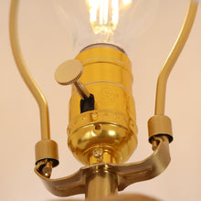 light blue floral table lamp