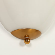 Bright white half-petal glass cover Sconces