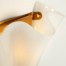 Bright white half-petal glass cover Sconces
