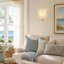 Bright white half-petal glass cover Sconces