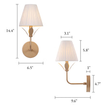 Floral 1-Light Wall Sconce