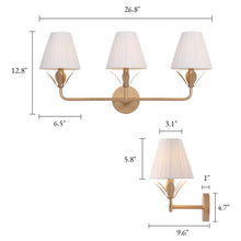 Floral 3-Light Wall Sconce